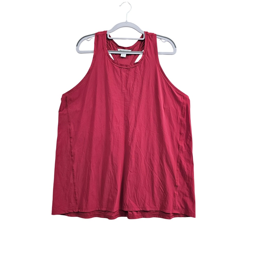 Athleta Tank Top Women XL Tall Red Racerback Activewear Yoga Gym Training Sporty